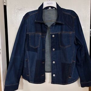 Chicos Patchwork Denim Jacket